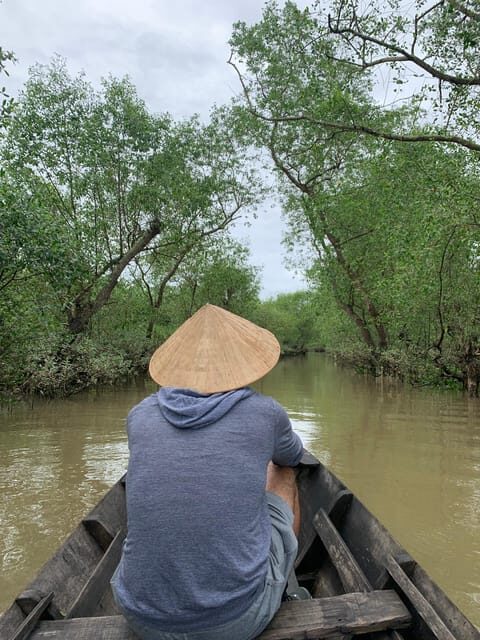1-Day Less Touristy Mekong River (Cai Be-Vinh Long) trip - Cooking class and lunch at a leaf-roof restaurant: spring rolls and Elephant Ear Fish