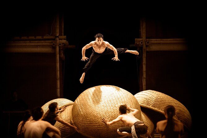 A O Show - Included: Tour guide, Car Pick Up And Drop Off - Inside the show: bamboo circus, acrobatics, dance, and theatre