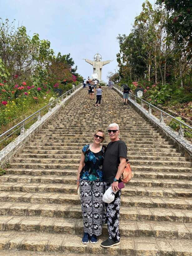 Best of Vung Tau Beach Private Tour from Phu My Port - White Palace on Big Mountain: colonial views that feel earned