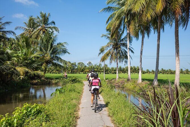 Bike And Boat Mekong Delta Cycling Tour - The 40 km cycling day through rice paddies and village roads