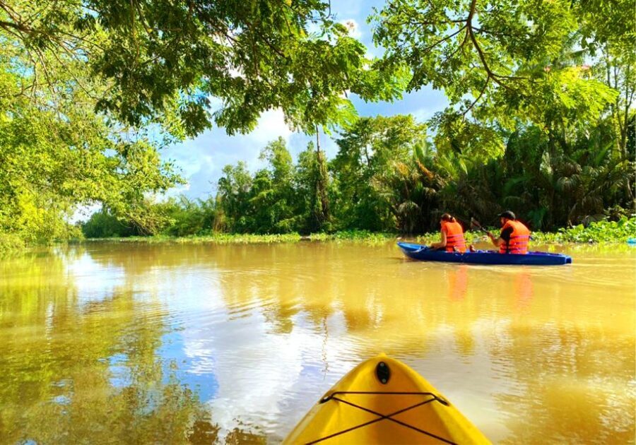 'Cai Rang' Floating Market 2-Day Tour With Biking & Boating - The overnight at Bamboo Eco Village or Mekong Silt Ecolodge