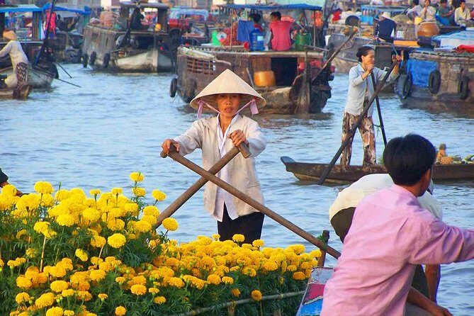 Cai Rang Floating Market & Mekong Delta 2-Day Tour from HCM City - Day 1 in My Tho and Ben Tre: Vinh Trang pagoda plus coconut production