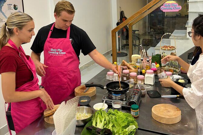 Cook 4 Local Vietnamese Dishes In Pink-themed Class & Market Tour - Who runs the show: Eva’s teaching style and Kelsey’s smooth guidance