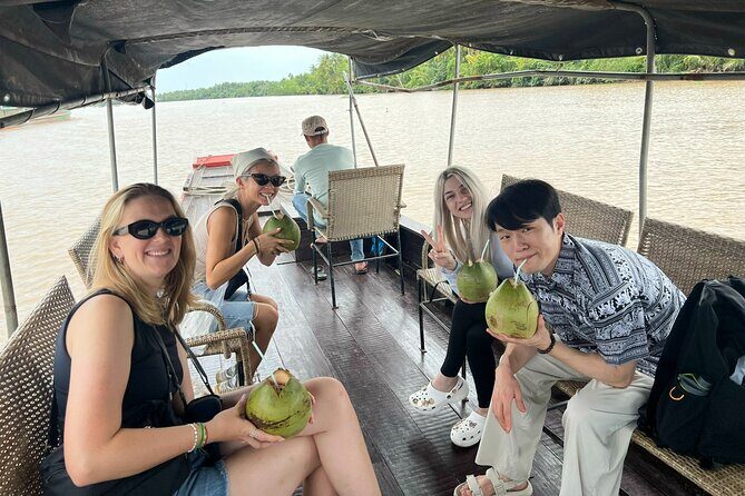 'Cost-Saving' Cu Chi Tunnels & Mekong Delta 1-Day Tour - My Tho to Ben Tre: Unicorn Island, boats, and canal rowing