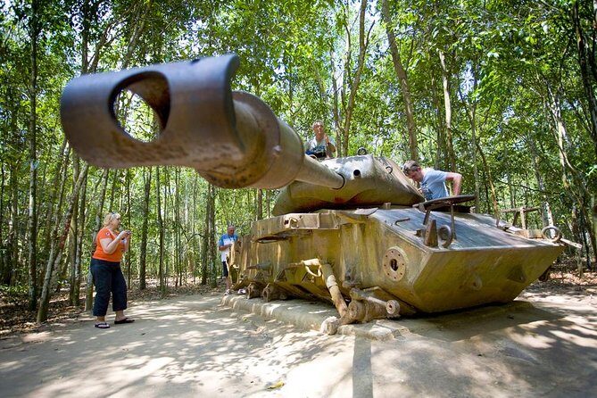 Cu Chi Tunnels Tour with LUNCH (Pho)-LESS TOURISTY-Max 7pax - Tank and trapdoor photo moments that make it memorable
