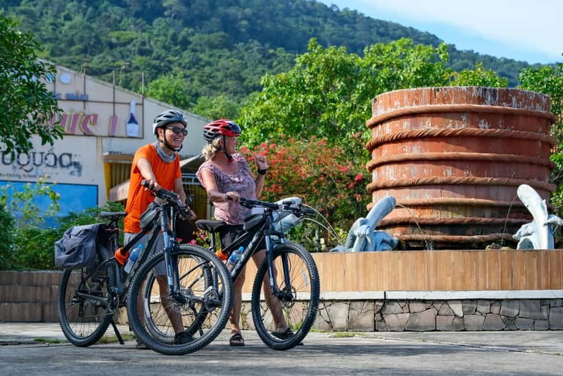 Cycling Through Phu Quoc Rural Village - Hornbill Adventures start: bike setup and easy-to-find meeting point