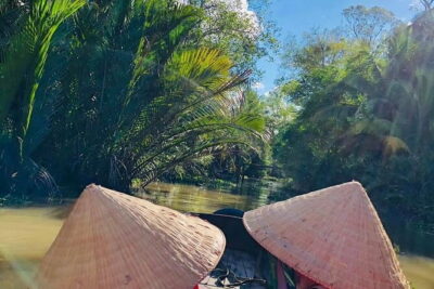 Explore Floating Market with Local People - Rice noodle “pizza” at a Can Tho rice factory