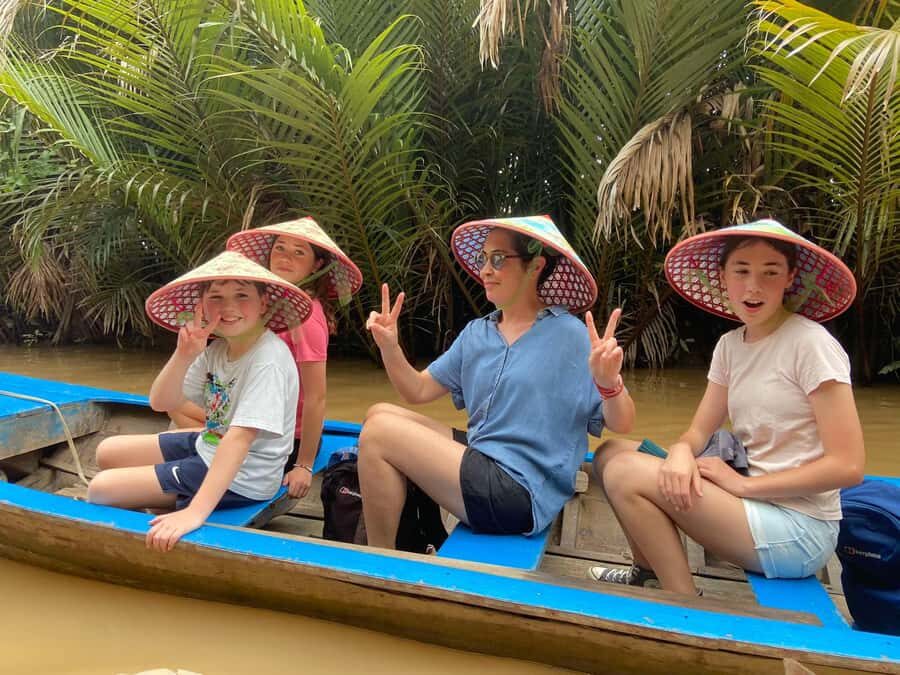 From HCM: Mekong Delta & Cai Rang Floating Market 2-Day Tour - My Tho and Ben Tre: pagoda stop, canal sampan, and village food that feels local