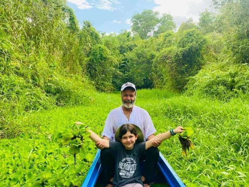 From Ho Chi Minh: Mekong Delta 3 Days Chau Doc, Cai Be tour - Cai Be by canal: fruit baskets, coconut candy, and a bit of Southern music