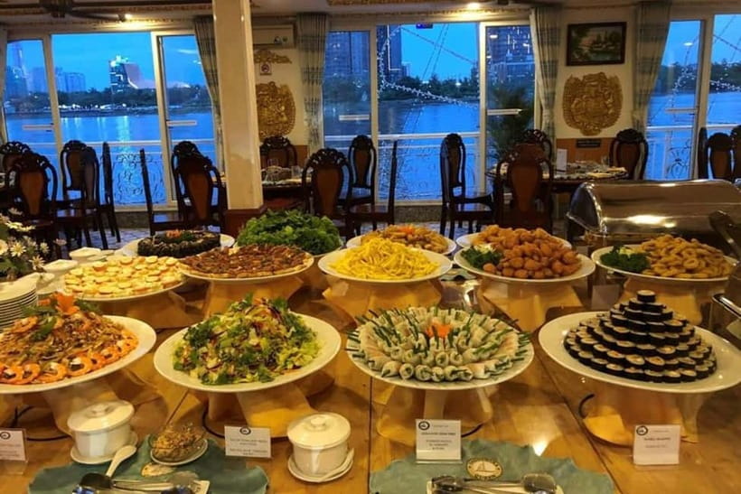 HCM: Night Experience Dinner Cruise on Saigon River - On-deck vibe: romance, breeze, and the dance portion
