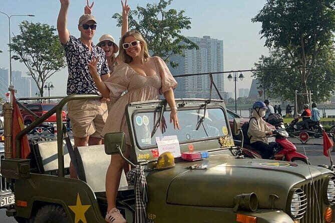 Ho Chi Minh City Sightseeing Private Tour By U.S Army Jeep - A U.S. Army Jeep turns Saigon traffic into part of the adventure