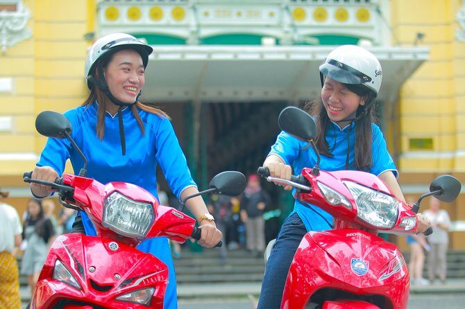 Ho Chi Minh City Tour by Motorbike with Female Riders | KissTour - Notre-Dame Cathedral: the quiet contrast with red brick calm