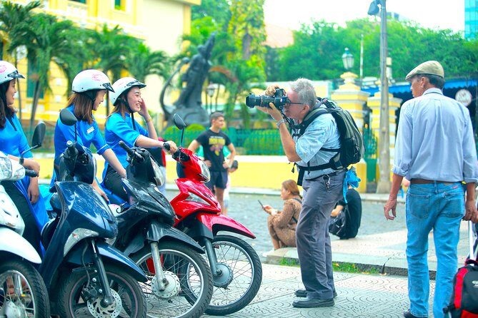 Ho Chi Minh City Tour by Motorbike with Female Riders | KissTour - The Thích Quảng Đức Monument: a history moment at a busy intersection