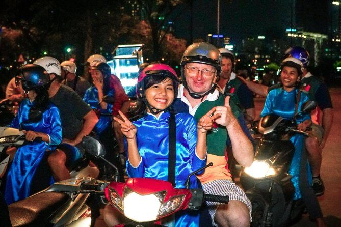 Ho Chi Minh Night Tour by Motorbikes with Female Rider | KissTour - Safety, insurance, and the real meaning of riding pillion