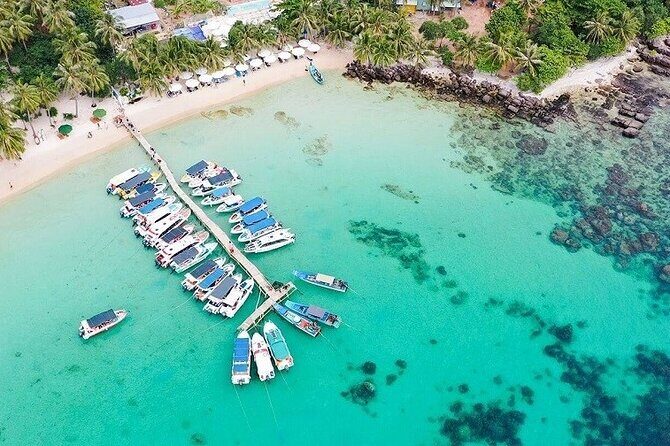 Hon Thom cable car & 4-island hopping trip in Phu Quoc Island - Duong Dong pickup and the extra-cost map