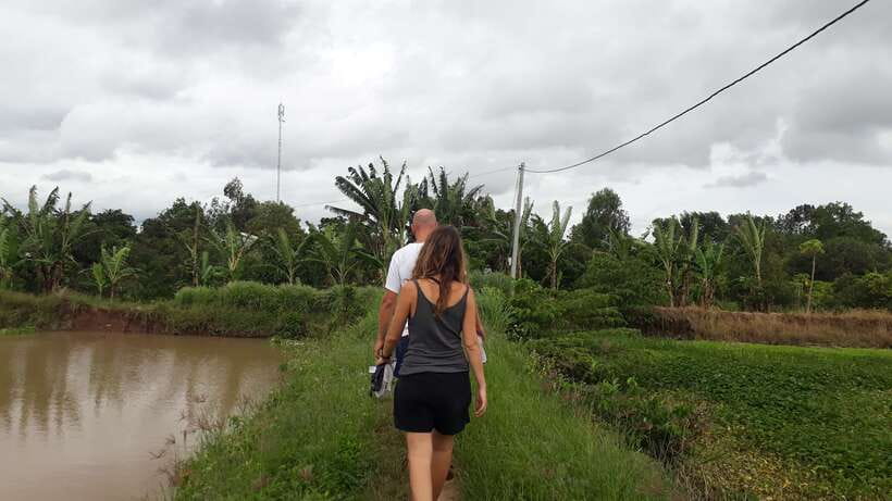 Mekong Day Tour by Car:Cai Be market, Local Island & Cycling - Sampan Ride Through Small Canals: The Most Relaxing Part