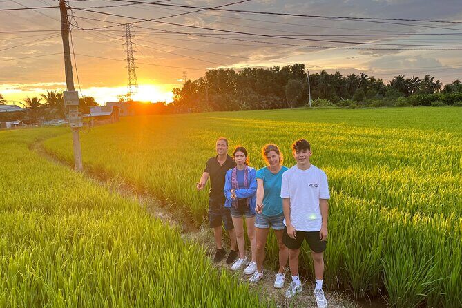 Mekong Delta Homestay 2-Day at Family Tiny Garden - Small Group - Day 1: pickup, Vinh Trang Temple, My Tho cruising, and barbecue night