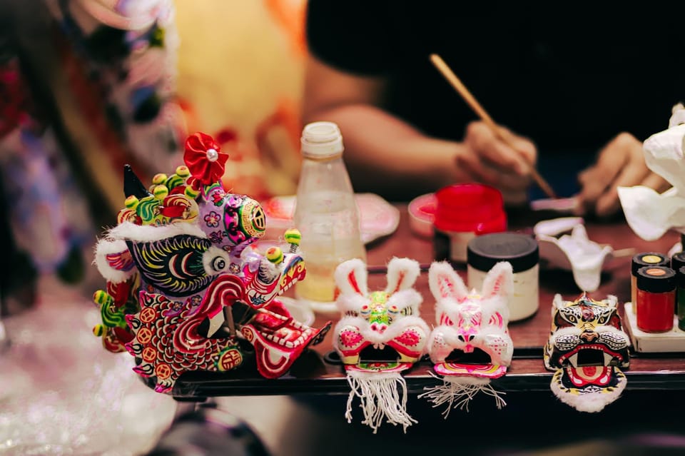 Mini Lion head decoration workshop - Turn This Into a Half-Day Cholon Plan (Conical Hats Included)