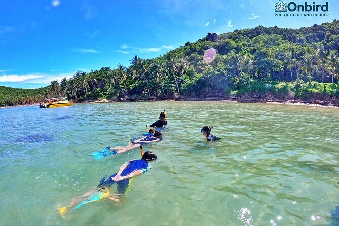 OnBird - Private family KID-FRIENDLY Snorkeling trip by speedboat in Phu Quoc - May Rut Island: the calm, snack-and-rest portion