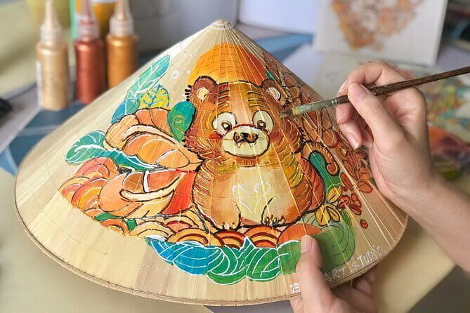 Paint & Personalize a Vietnamese Non La with B/S Art Studio topic - Tour Timing: About 3 Hours, Then Your Day Opens Up