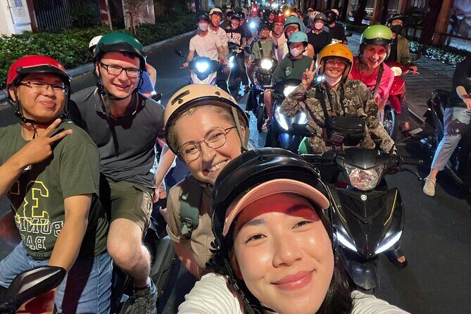 Private Discover Saigon Hidden Spots on Night Motorbike Adventure - District 10 food, beer, and the flower market crossing