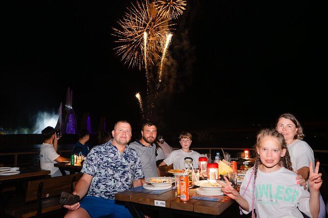 Romantic Dinner with Fireworks, Symphony & Kiss of the Sea Show - Stop 3: Symphony of the Sea—ocean spectacle plus jetskis and lights