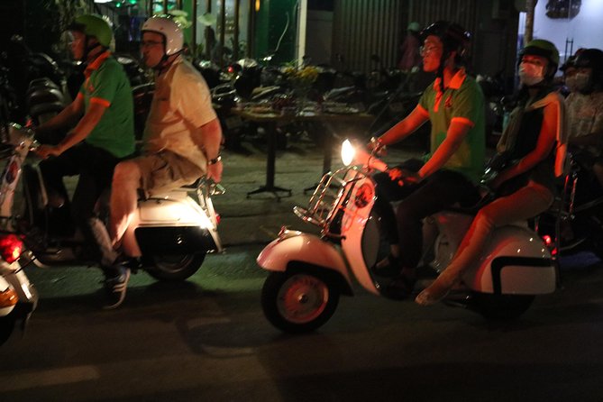 Saigon After Dark Vespa Street Food Tour + Live Music 4 hours - The Food Stops: Street Snacks and Real Meals, Not Just Souvenirs