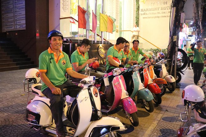Saigon After Dark Vespa Street Food Tour + Live Music 4 hours - Live Music Bar for 60 Minutes: Drinks, Local Sound, and Night Energy