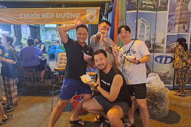 Saigon Food Tour by Scooter with Eleven Tastings - Stop 1 in District 3: grilled banana sticky rice before you cook