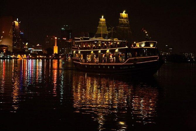 Water Puppet Show Plus Sightseeing By Cyclo and Saigon Dinner Cruise - Golden Dragon Water Puppet Theater: bamboo rods, live music, and stories you can follow anyway